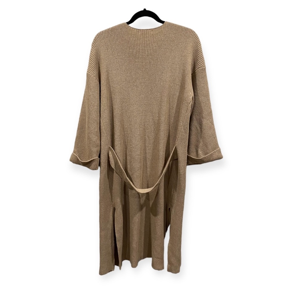 Mod Ref Longline Knit Cardigan Open Front Side Sl… - image 2